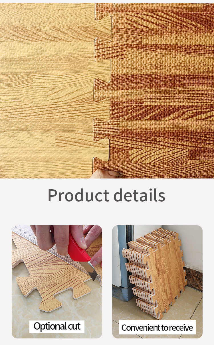 Tappetino da palestra in legno imitazione tappetino sportivo oversize economico all'ingrosso di alta qualità