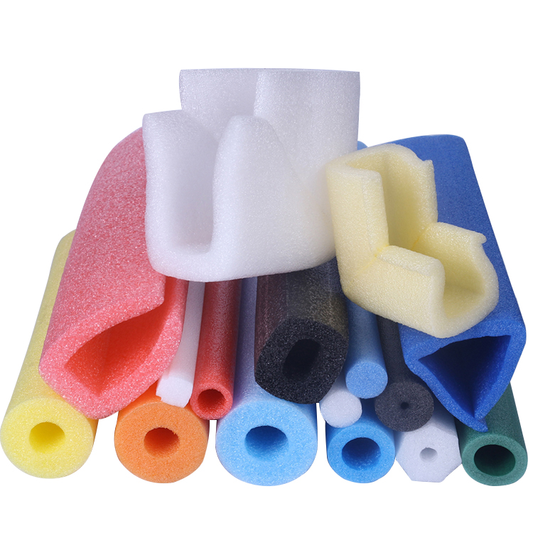 personalizar colorido protector suave epe tubo de espuma rod Protector de borde tipo tubo de espuma protectora