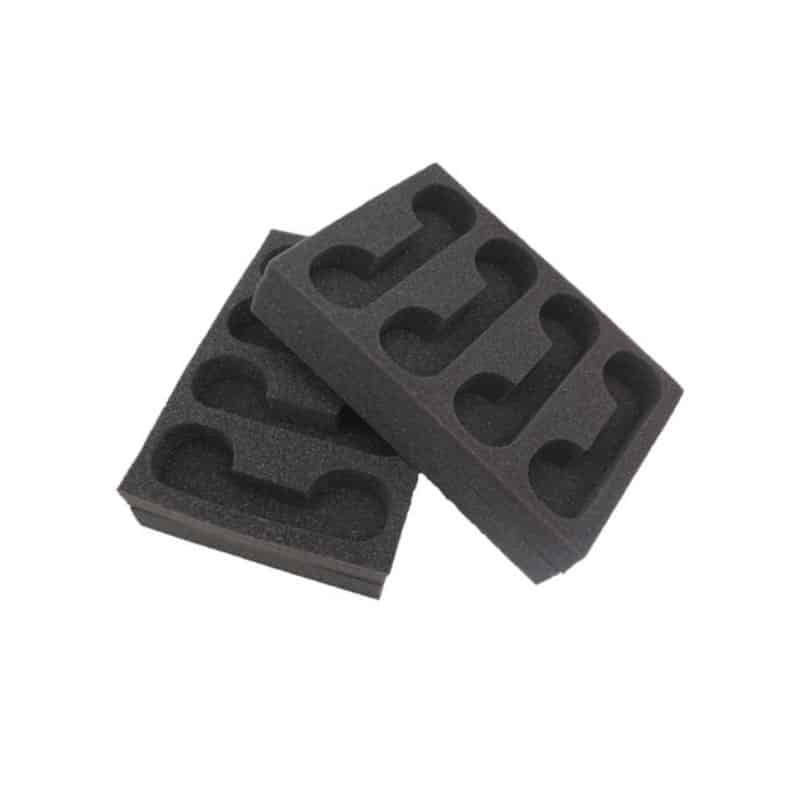 High Quality Custom Polyethylene Packaging Sponge Insert Foam for accessories Black Protective Packaging Sponge