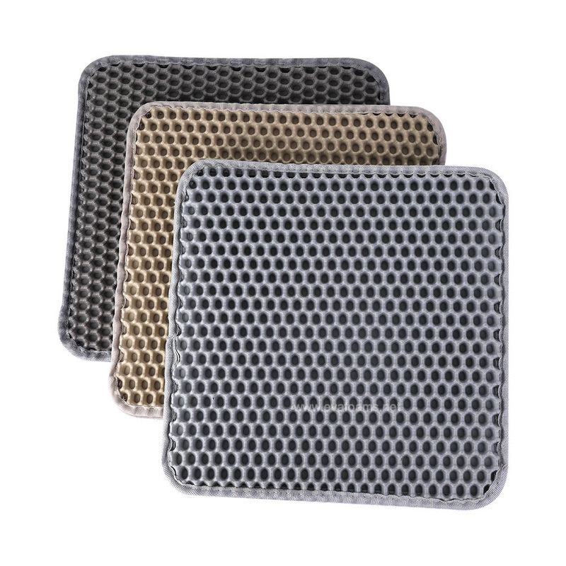 Cat Litter Mat Double Layer Waterproof Urine Proof Trapping Mat