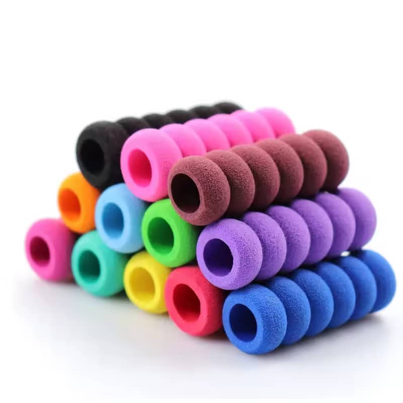 NBR Gripping Handle Non-Slip Bike Sleeve Cover – Protective Molded & Cut Foam Grips for Utensils, Embroidery & Crafting