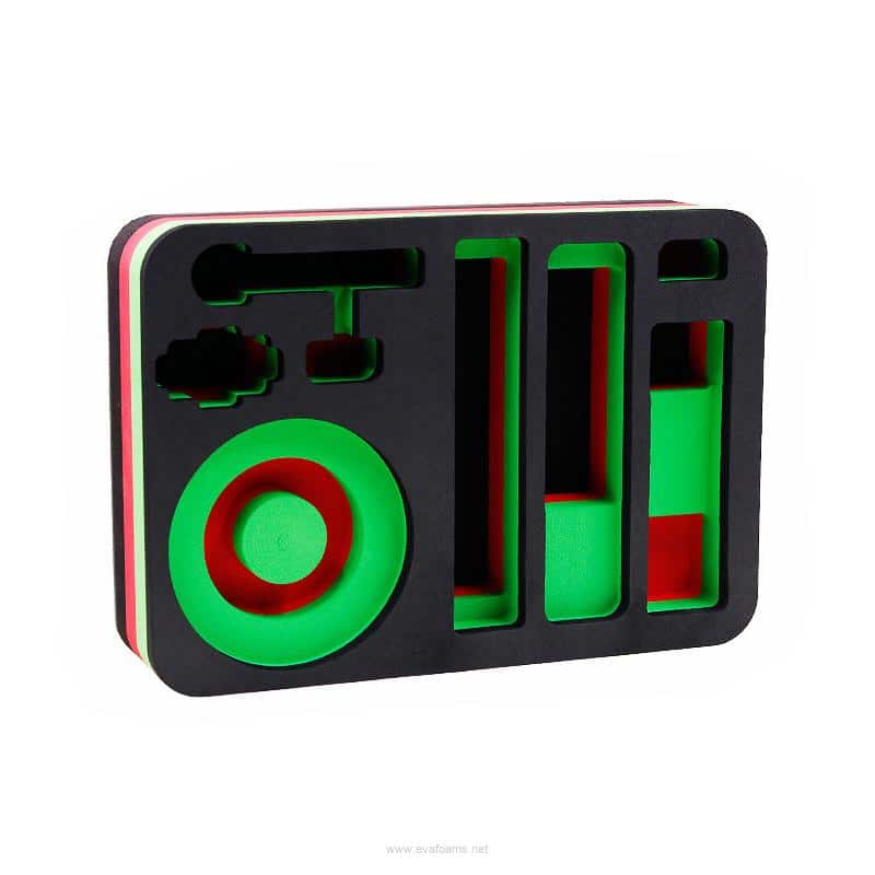 Custom CNC EVA Foam Insert with Multicolor Layers – Tool and Equipment Organizer