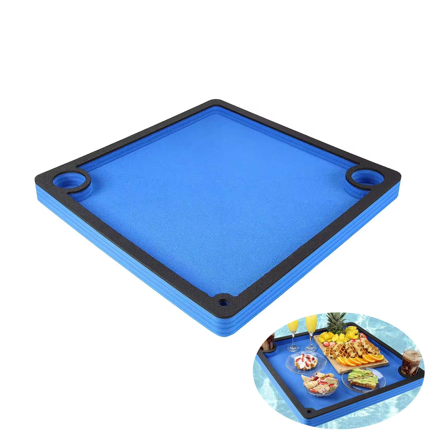Floating Foam Tray for Beach Party Float Lounge Refreshment Durable Foam