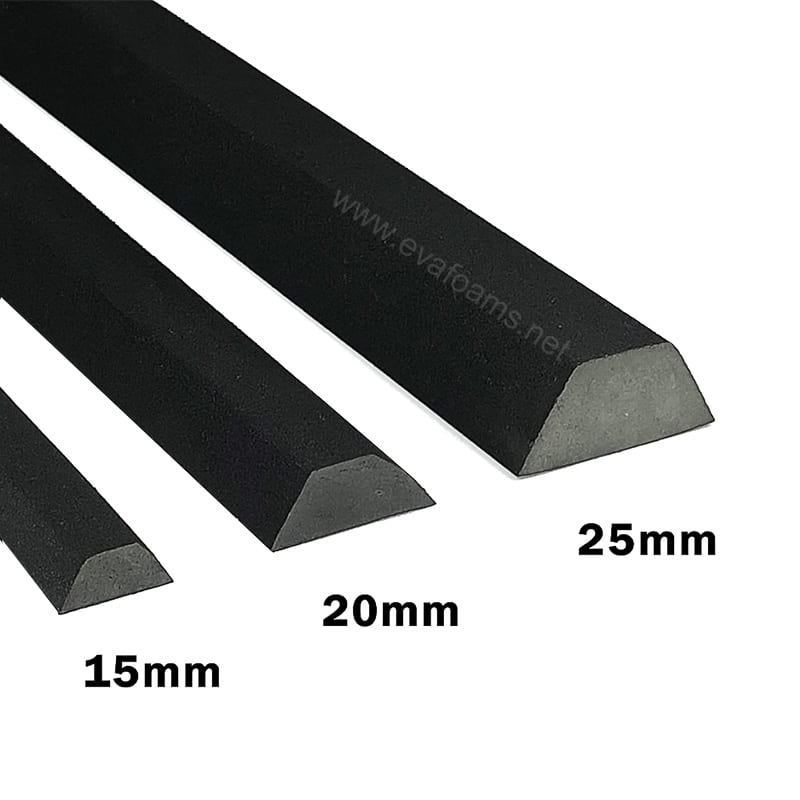 EVA Foam Trapezoid Strip – 1 Meter | Beveled Edge for Cosplay Armor and Prop Crafting