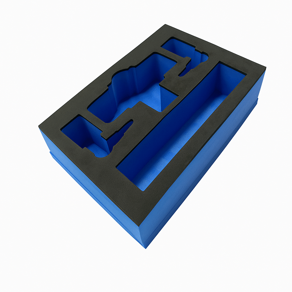 Custom EVA Foam Insert Tray – Pre-Cut Protective Foam Inlay Packaging Foam Tray for Tools & Equipment