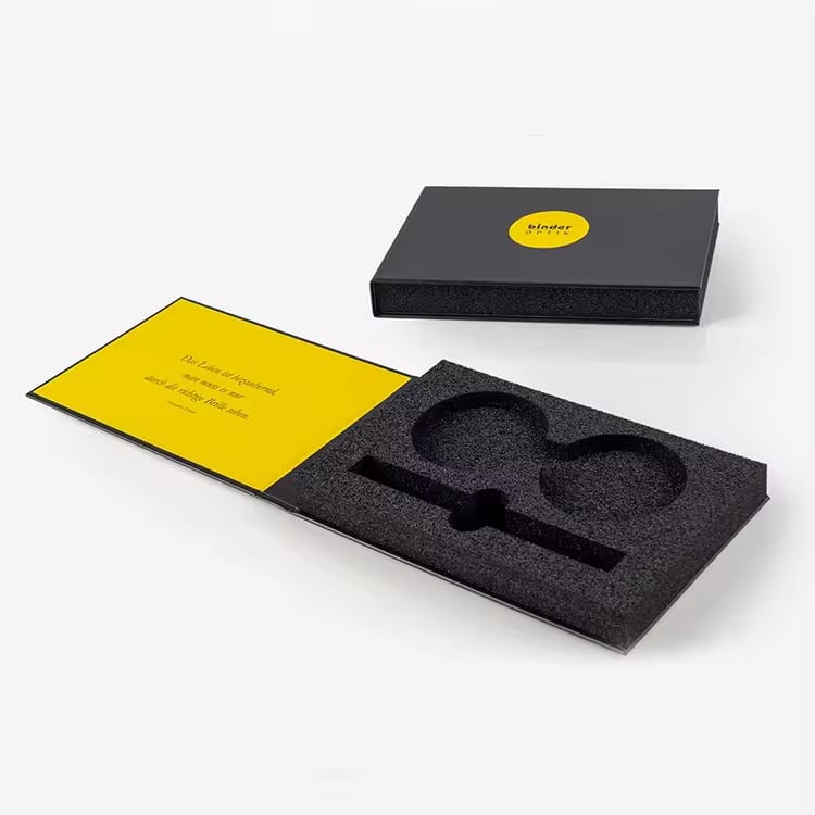 Custom Drawer Sliding Shockproof Trays Cardboard High Density Foam Packaging Durable Die Cut Gift Boxes Foam Insert