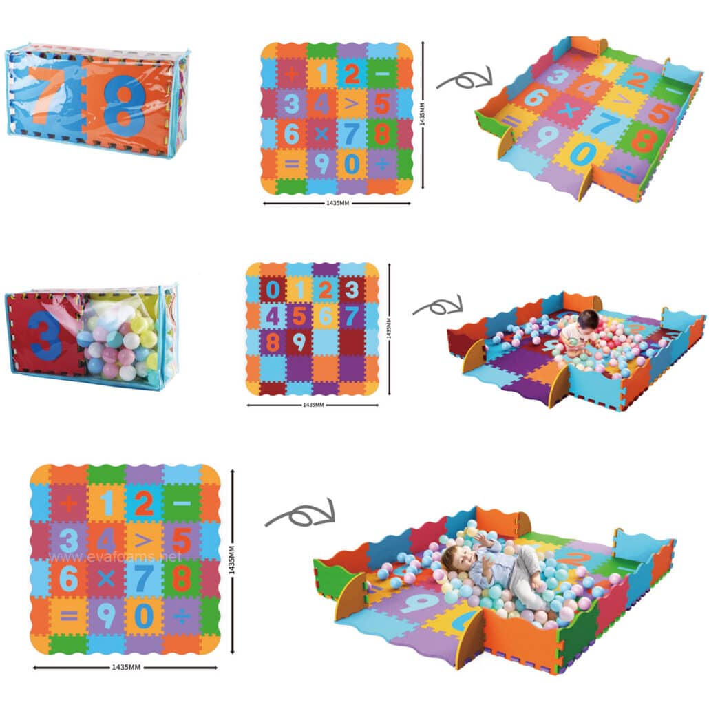 Soft EVA foam activity mat for toddlers