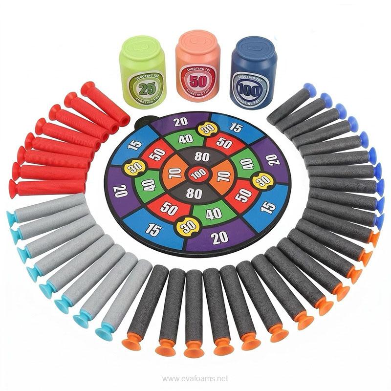 Suction Cup Darts Toy Blaster Ammo with Shooting Target Can for Shooting gun